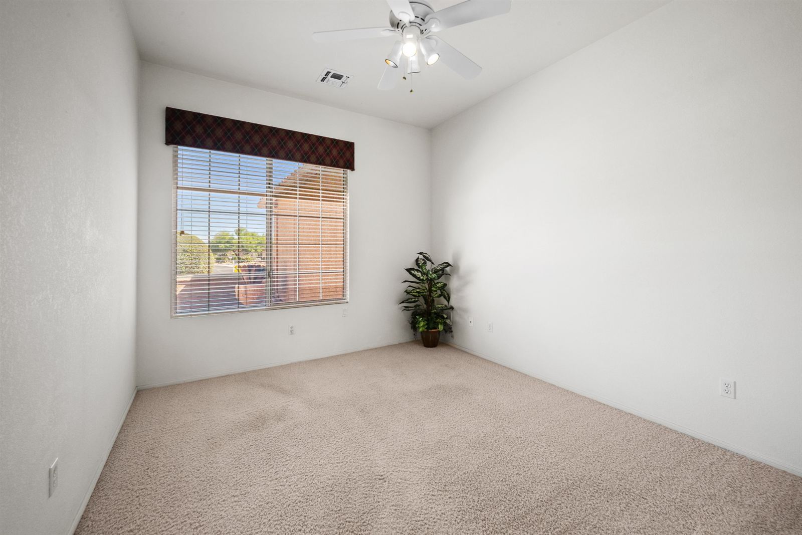 Den with large window