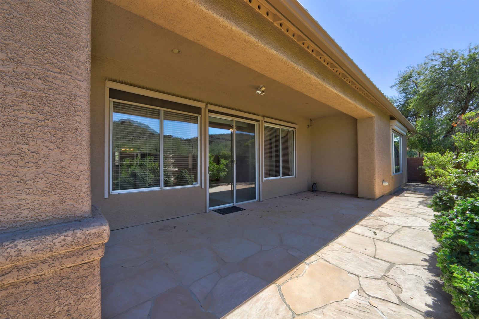 Covered back patio